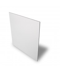 Plaque en aluminium dibond blanc pour agencement.