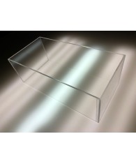 Bac présentoir plexiglas carré