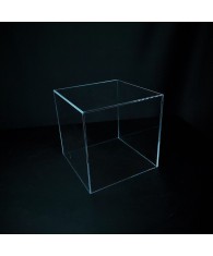 Présentoir cube plexiglas présentoir